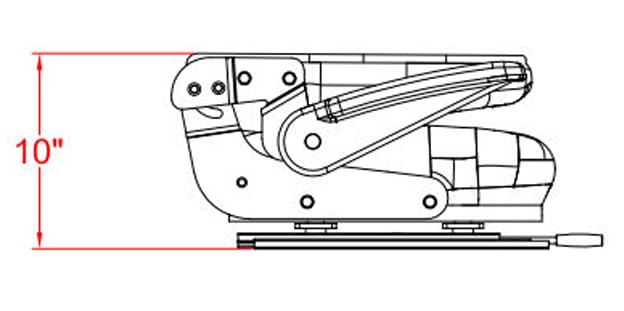 Zero Turn Mower Seat; Replacement Seat for Tractors, Fork Lifts, Skid Steers, UTV's, etc.; Folds Down; 22.75" H x 26" W x 21" D; Drilling May Be Required; includes Slides; PVC; SU-220000GR