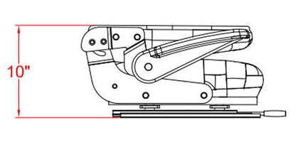 Zero Turn Mower Seat; Replacement Seat for Tractors, Fork Lifts, Skid Steers, UTV's, etc.; Folds Down; 22.75" H x 26" W x 21" D; Drilling May Be Required; includes Slides; PVC; SU-220000GR