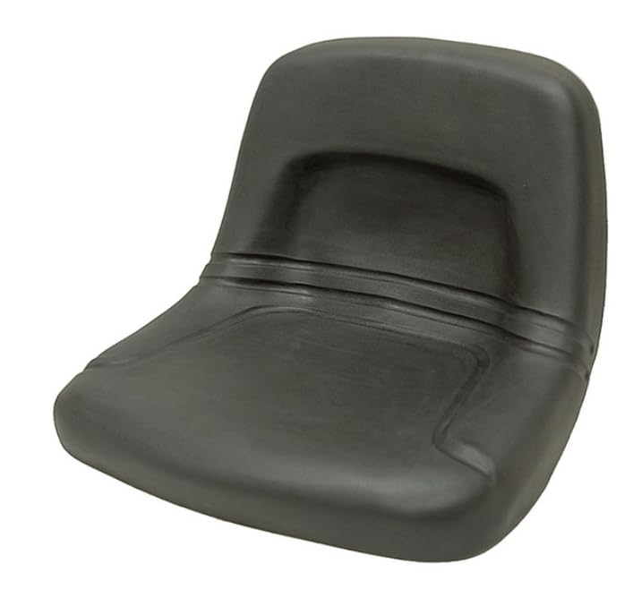 Zero Turn Mower Seat; Replacement Seat for Tractor's, UTV's, etc.; Black; 14" H x 19" W x 18" D; multiple bolt-hole configurations; Replacement Seat for Tractor's, UTV's, etc.; PVC Cover; SU-155000BK