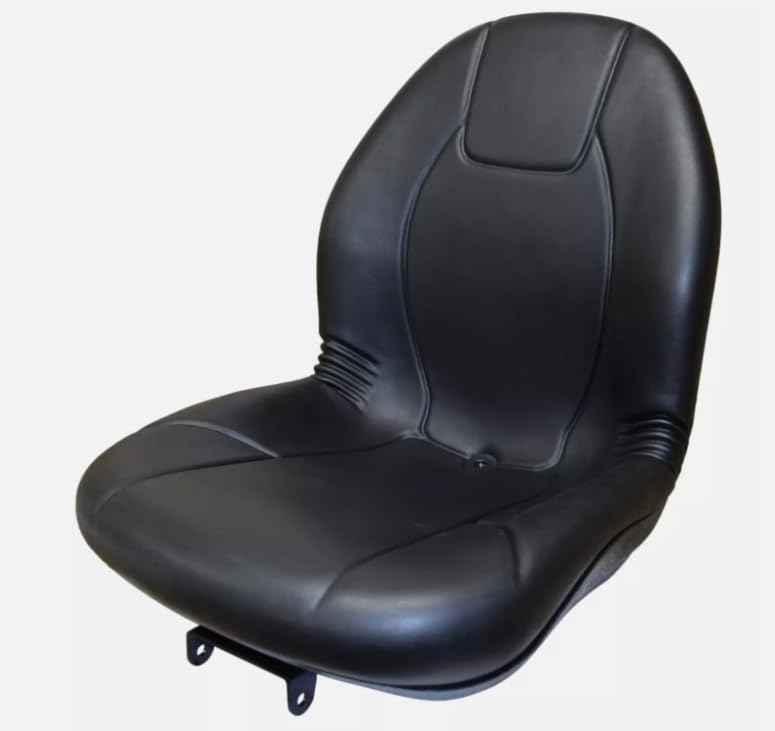 Tractor Seat with Flip-up Hinge Bracket; Compatible with Kubota Tractor Series: B1700, B2100, B2400, L2500, L2600, L2900, L3000, L3300, L35, L3600, & L4200; 149000BK+901006-A