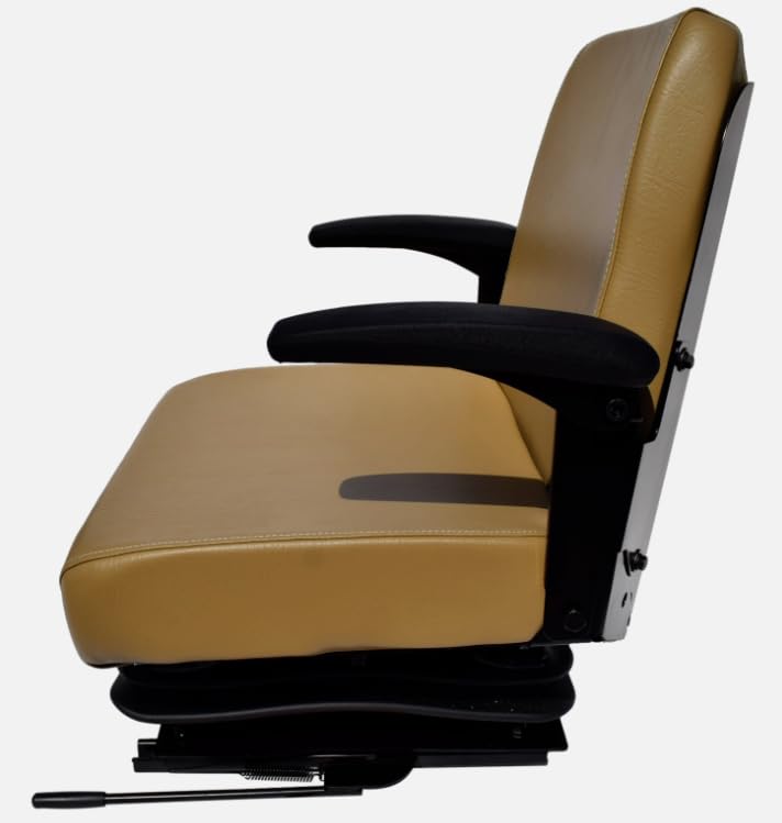 Replacement Suspension Seat for Skid Steers; Compatible with Gehl 3640E, 3935, 4240, 4240E, 4625, 4640, 4640E, 4640T, 4840E, 5240E, 5625SL, 5635SX, 5635SXT; Brown; 311111BR