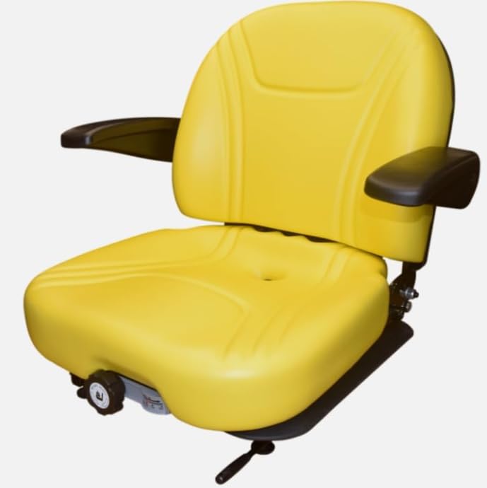 Lawn Mower & Zero Turn Mower Seat with Suspension Compatible with John Deere 318, 727A, 997 Z-Trak, 1420, 1435, 1445, 1545, 1550, 1565, 1570, 1575, 1580, F725, X595, Z820A, Z840A; 315111YE-JD10