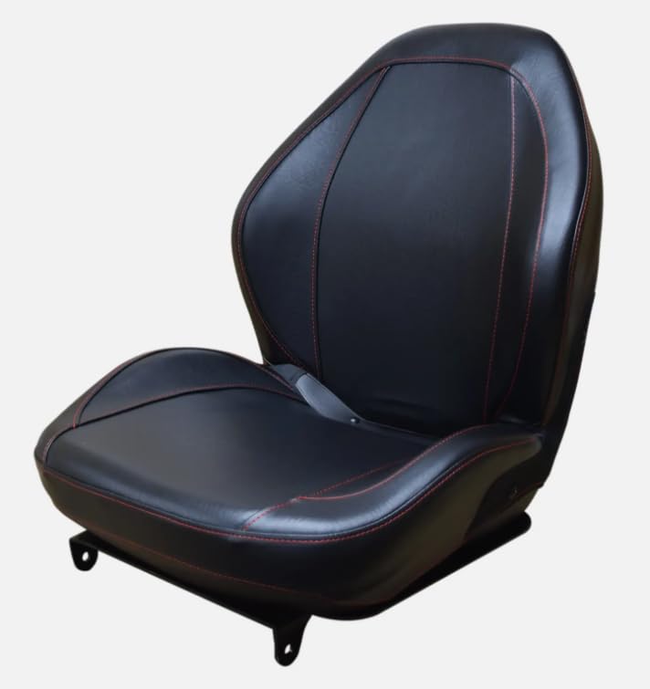 Tractor Seat with Flip-up Hinge Bracket; Compatible with Kubota Tractor M Series: M5, M5040, M5140, M6040, M7040, M7060, M8540, M8560, M9540, M9960; 310000BK+901001-B