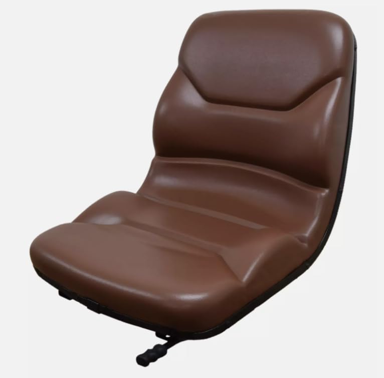 Replacement Seat for Case Forklifts; Brown; includes slides for comfort; fits Models: 584D, 584E, 584G, 585D, 585E, 585G, 586C, 586D, 586E, 586G, 588G; Please check your bolt-hole patterns