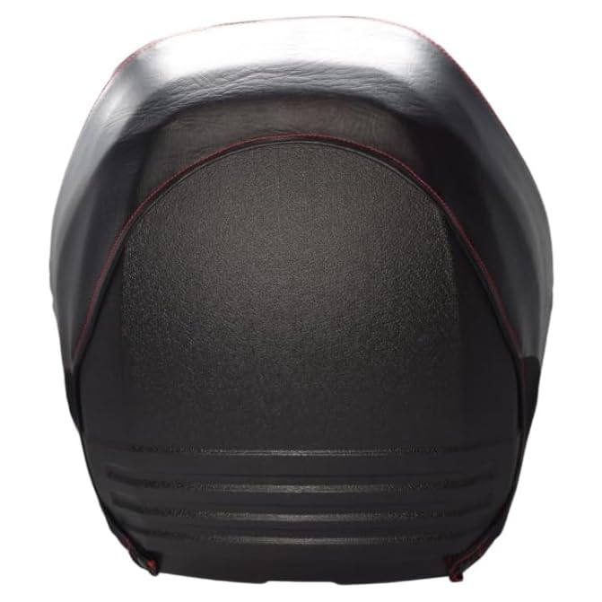 Replacement Seat for Zero Turn Lawn Mowers, Skid Steers, and UTV's; Black Sewn Vinyl; Compatible with Hustler, Jacobsen, John Deere, SCAG, Simplicity, Steiner, & more; SU-310000BK-3