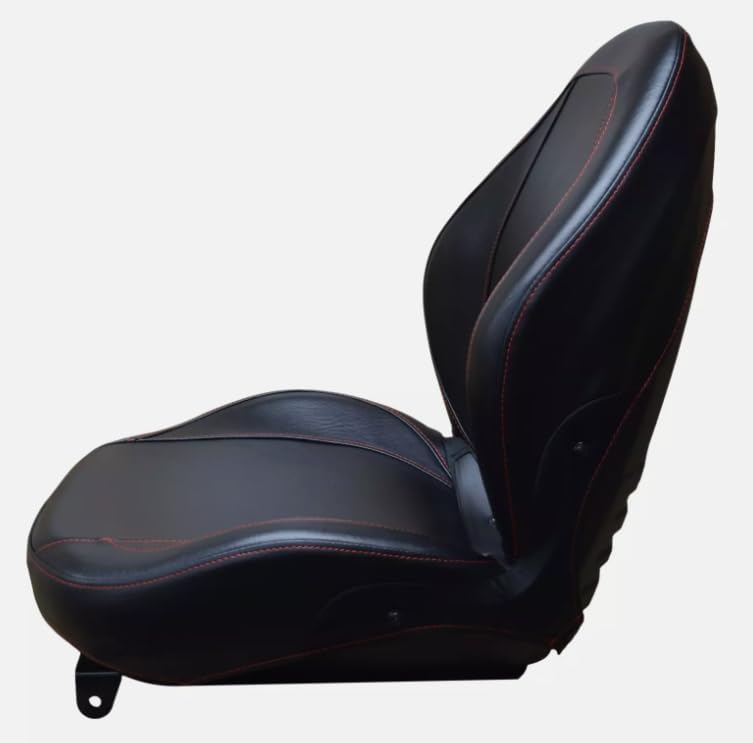 Tractor Seat with Flip-up Hinge Bracket; Compatible with Kubota Tractor Series: B1700, B2100, B2400, L2500, L2600, L2900, L3000, L3300, L35, L3600, & L4200; 310000BK+901006-A