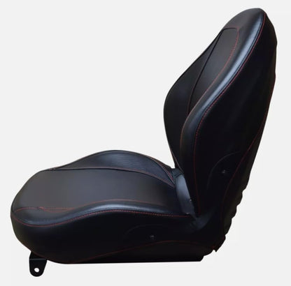 Tractor Seat with Flip-up Hinge Bracket; Replaces Kubota Numbers: TA040-11800, TA040-11804, TA040-18430, TA040-48510; 310000BK+901006-B