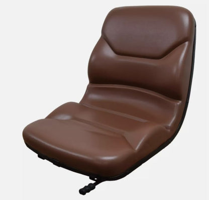 Replacement Seat for Case Backhoe Loaders; Brown; includes slides for comfort; fits Models: 480, 580, 590, 680, 780; Please check your bolt-hole patterns