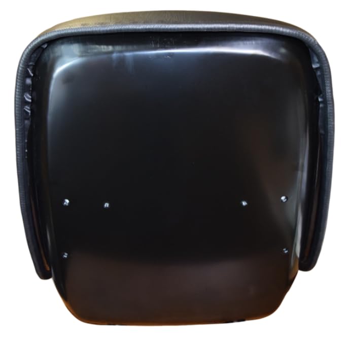 Zero Turn Lawn Mower Seat Replacement; also fits Tractors, Skid Steers, UTV's, etc.; 20.5 inches H; Compatible with AGCO, Cub Cadet, Walker; Drilling May Be Required; Black Vinyl; 108000BK