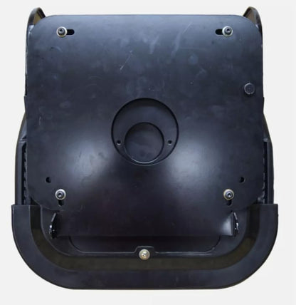 Tractor Seat with Flip-up Hinge Bracket & Armrests; Compatible with Kubota Tractors L5040, L5240, & L5740; M5, M5040, M5140, M6040, M7040, M7060, M8540, M8560, M9540, M9960; 230015BK+901001-B