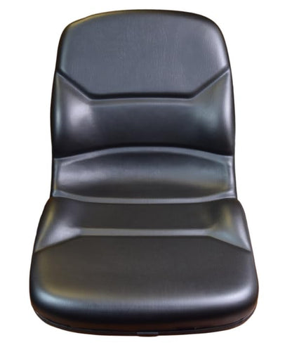 Zero Turn Lawn Mower Seat Replacement; also fits Tractors, Skid Steers, UTV's, etc.; 20.5 inches H; Compatible with AGCO, Cub Cadet, Walker; Drilling May Be Required; Black Vinyl; 108000BK