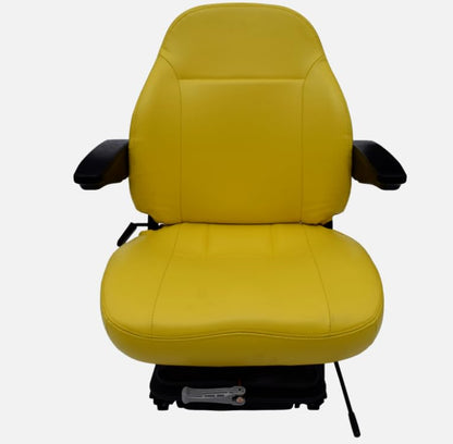 Replacement Seat for Zero Turn Lawn Mowers and Skid Steers; includes Suspension and Armrests