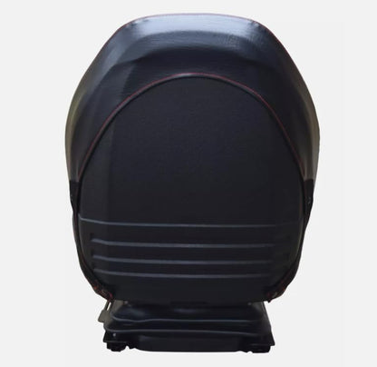 Skid Steer, Mower, Tractor Seat Replacement with Suspension; Black; Compatible with Bad Boy, Bobcat, Case, Caterpillar, Dixie Chopper, Dixon, Gravely, Hustler, Kubota, New Holland, & Woods