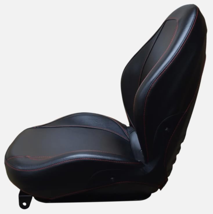 Tractor Seat with Flip-up Hinge Bracket; Compatible with Kubota Tractor M Series: M5, M5040, M5140, M6040, M7040, M7060, M8540, M8560, M9540, M9960; 310000BK+901001-B