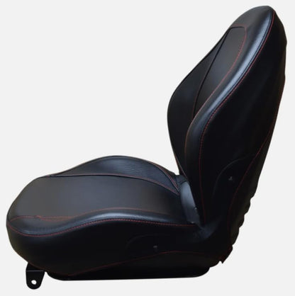 Tractor Seat with Flip-up Hinge Bracket; Compatible with Kubota Tractor M Series: M5, M5040, M5140, M6040, M7040, M7060, M8540, M8560, M9540, M9960; 310000BK+901001-B