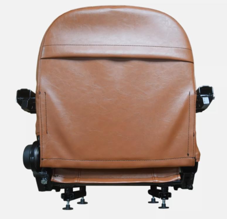 Lawn Mower Seat with Slides; Brown; Compatible with SCAG SMT-72V, STT-28CAT, STT-29DFI; STT-31EFI, STT-35BVAC, STT52V, STWC48V, STWC52V, & more; Replaces 9292; 201011BR-SC2