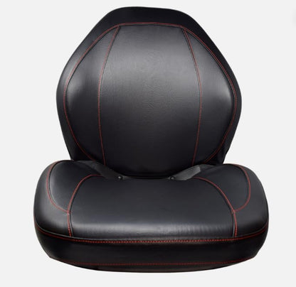 UTV Seats for Yamaha Rhino 450 660 700; YXR450, YXR660, YXR700; replaces Yamaha part number 5UG-F4710-00-00; Black Vinyl; includes 2 seats and 1 mirror (fits 1-3/4" Roll Bars); 310000BK-(x2)