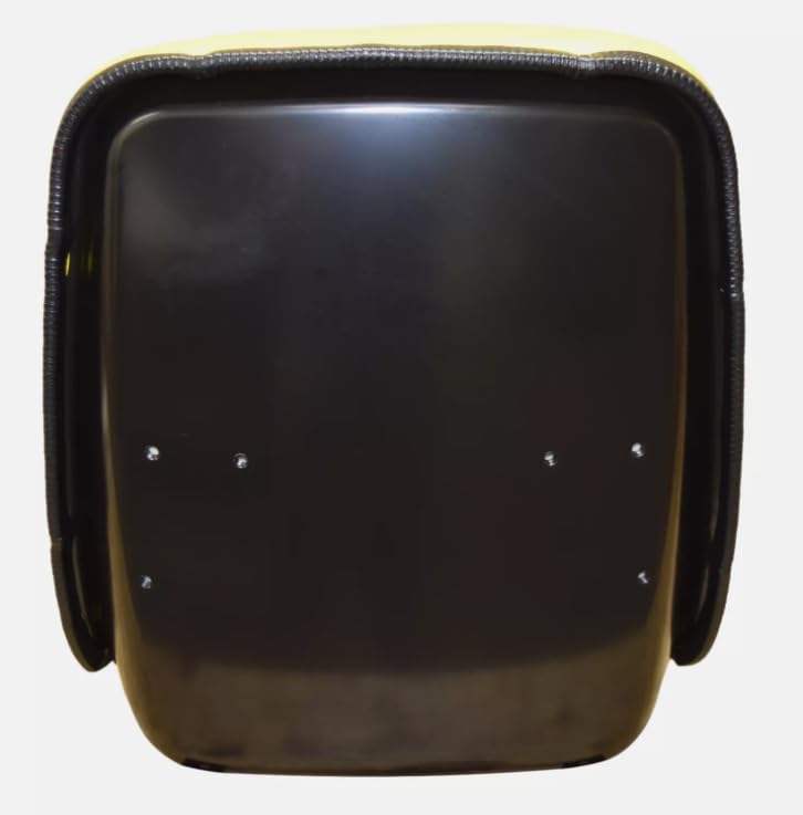 Tractor Seat with Flip-Up Bracket Compatible with John Deere Compact Tractor Models: 1070, 3005, 4005, 670, 770, 790, 870, 970, 990; Replaces JD part numbers M805158 & M803465; Yellow; 108000YE+901002