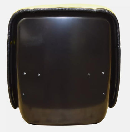 Tractor Seat with Flip-Up Bracket Compatible with John Deere Compact Tractor Models: 1070, 3005, 4005, 670, 770, 790, 870, 970, 990; Replaces JD part numbers M805158 & M803465; Yellow; 108000YE+901002
