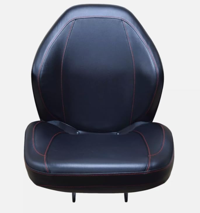 Tractor Seat with Flip-up Hinge Bracket; Replaces Kubota Numbers: TA040-11800, TA040-11804, TA040-18430, TA040-48510; 310000BK+901006-B