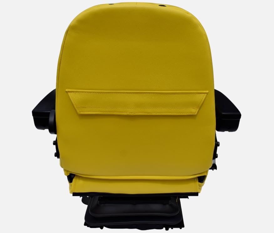 Replacement Seat for Zero Turn Lawn Mowers and Skid Steers; includes Suspension and Armrests