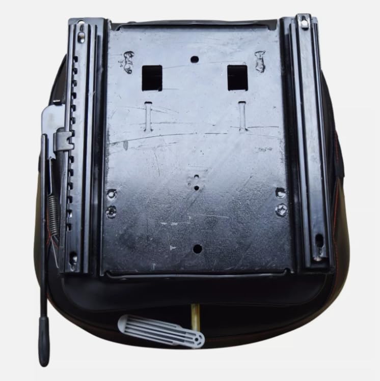 Skid Steer, Mower, Tractor Seat Replacement with Suspension; Black; Compatible with Bad Boy, Bobcat, Case, Caterpillar, Dixie Chopper, Dixon, Gravely, Hustler, Kubota, New Holland, & Woods