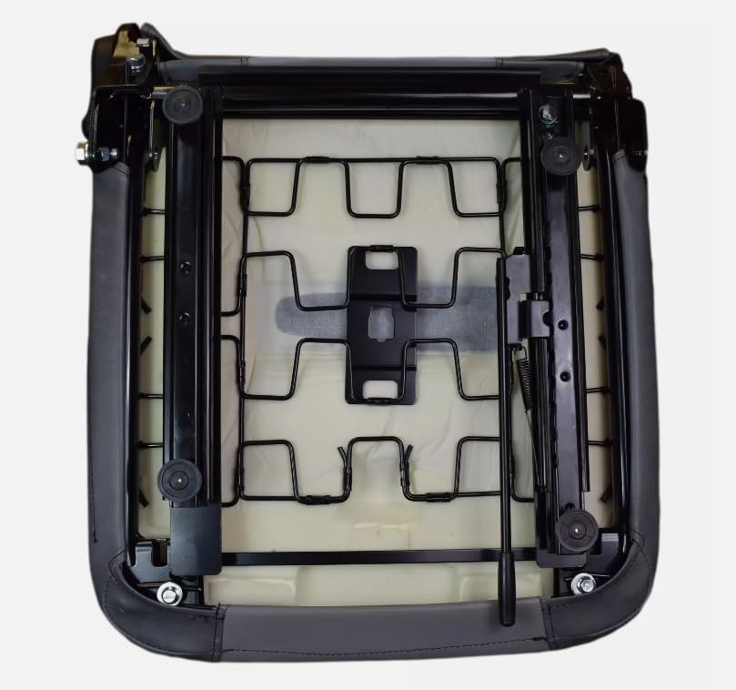 Skid Steer & Compact Tractor Seat with Slides & Armrests; Compatible with Bobcat, Case, Caterpillar, Gehl, John Deere, Mustang, New Holland; Premium OEM Style Gray; 201011DGLG-M3