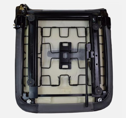 Skid Steer & Compact Tractor Seat with Slides & Armrests; Compatible with Bobcat, Case, Caterpillar, Gehl, John Deere, Mustang, New Holland; Premium OEM Style Gray; 201011DGLG-M3