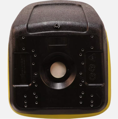 Lawn Mower & Zero Turn Mower Seat Compatible with AGCO, Ariens, Dixon, Hustler, John Deere, Woods Mow'n Machine; Yellow Vinyl; (If the Bolt-Hole Patterns Don't Match, Drilling is Required); 142000YE