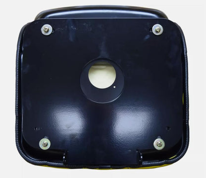 Tractor Seat with Flip-Up Bracket Compatible with John Deere Compact Tractor Models: 1070, 3005, 4005, 670, 770, 790, 870, 970, 990; Replaces JD part numbers M805158 & M803465; Yellow; 108000YE+901002
