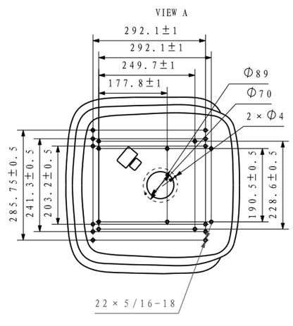Contoured Replacement Seat; Forklifts, Tractors, Backhoe Loaders, etc.; 20.5" H; Slides; Compatible with Case, Ditch Witch, Vermeer, Maggey Ferguson; Drilling May Be Required; SU-108010BK