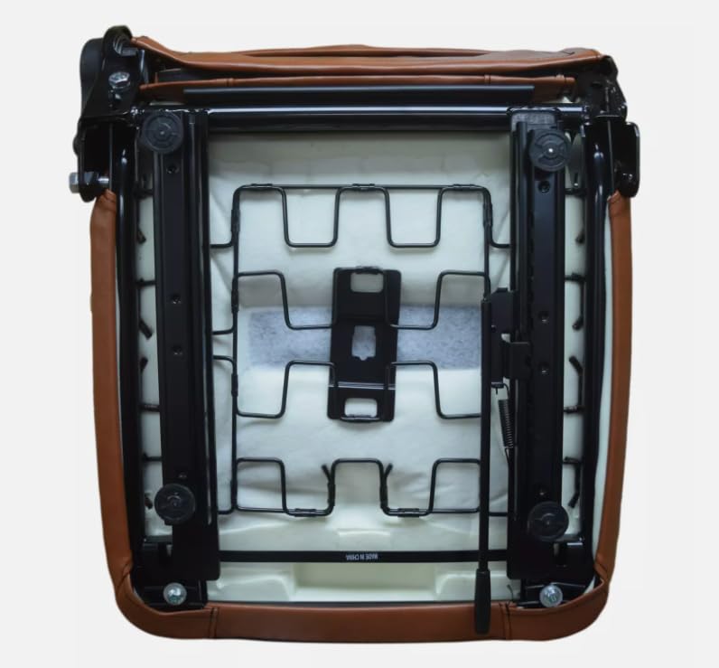 Zero Turn Mower Seat with Slides; Compatible with SCAG Tiger Cat Series: STC48V, STC52V, STC61V; & Turf Tiger: STT61V; & More; Replaces Number 9292; Premium OEM Style Brown; 201011BR-SC1