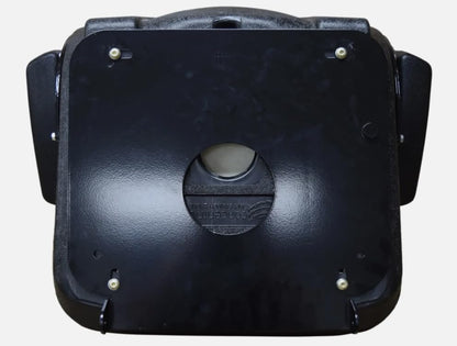 Tractor Seat with Flip-up Hinge Bracket & Armrests; Compatible with Kubota Tractors L5040, L5240, & L5740; M5, M5040, M5140, M6040, M7040, M7060, M8540, M8560, M9540, M9960; 143001BK+901001-B