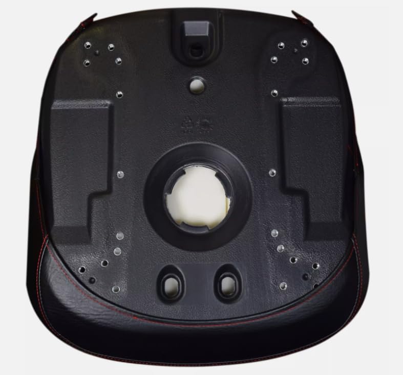 Replacement Seat for Lawn Mowers, Zero Turn Mowers, Skid Steers, and UTV's; Black Sewn Vinyl; Compatible with AGCO, Allis Chalmers, Ariens, Caterpillar, Ferris, Gehl, Grazer, & more; SU-310000BK-2