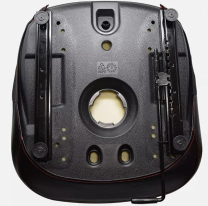 Replacement Seat with Slides for Skid Steers, Backhoe Loaders, Trenchers, Telehandlers, Excavators, Rollers, etc.; Compatible with John Deere, Bobcat, Case, Daewoo, Caterpillar, Ditch With, Dynapac