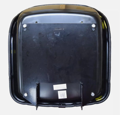 Tractor Seat with Flip-Up Bracket Compatible with John Deere Tractor Models: 650, 750, 850, 900HC, 950, 1050; Replaces JD part number CH16115; Yellow; 108000YE+901007