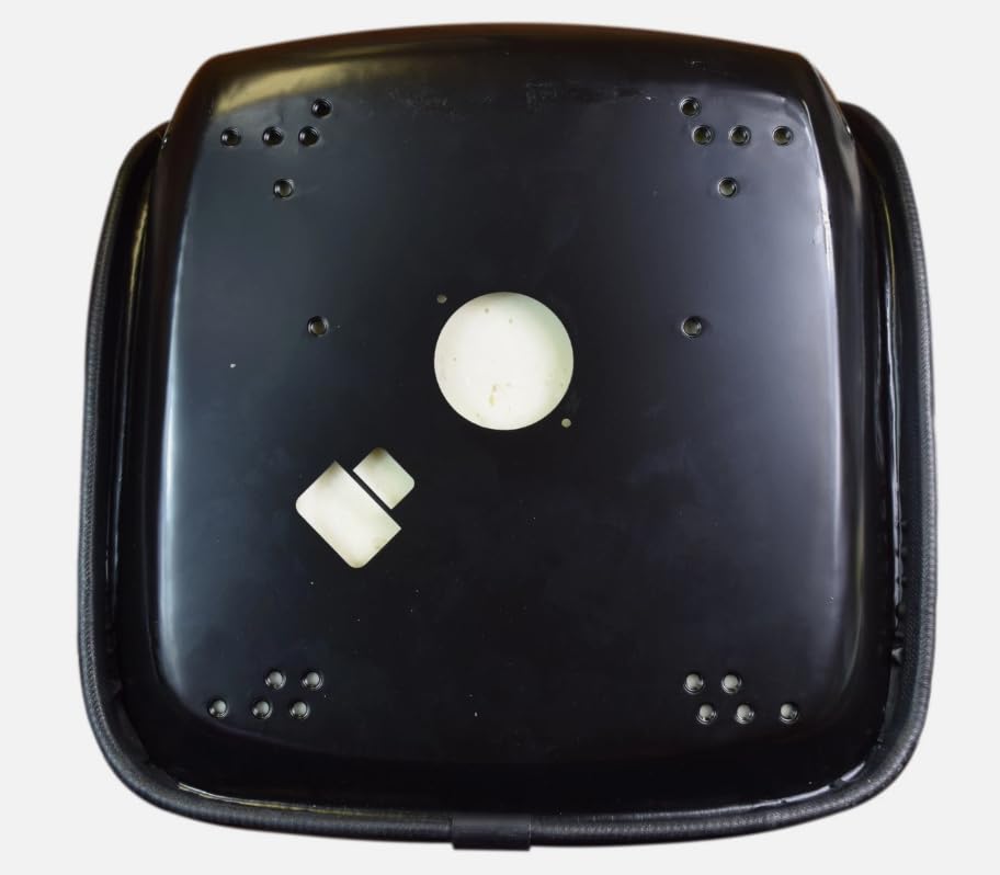 Replacement Lawn Mower Seat with Arm Rests | Black Zero Turn Mower Seat Compatible with Walker, AGCO, Cub Cadet, etc