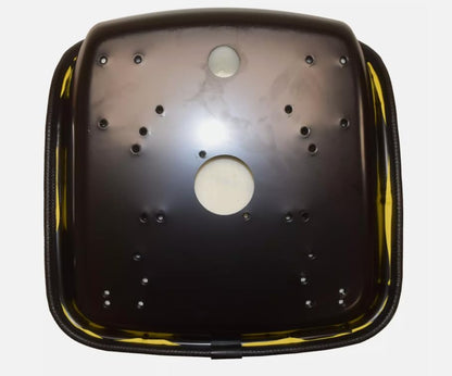 18.5 inch tall Replacement Tractor Seat Compatible with John Deere; Yellow Waterproof Vinyl Bucket Seat with Arm Rests: Please check your bolt-hole patterns