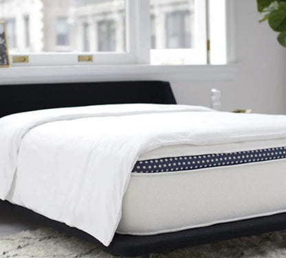 WinkBeds White Luxury Hybrid Cooling 13.5" Euro-Top Mattress | Softer Than Silk Cover | Made in The USA