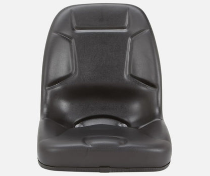 High Back Compact Tractor Seat; Compatible with Mitsubishi, Rhino, Satoh White, Kubota, Kumiai, Mahindra, Massey Ferguson, & Yanmar - Includes Flip Bracket Kit