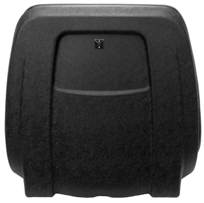 New 18.9" Tall Replacement Seat for Lawn Mowers, Skid Steers, Tractors, Gators, etc.; Black; Includes drain hole and multiple bolt-hole configurations; vinyl; SU-143000BK