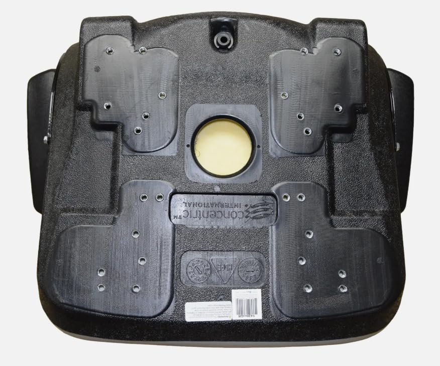 Lawn Mower Seat with Armrests, Slides; Replacement Seat for Tractors, Fork Lifts, Skid Steers, UTV's, etc.; Gray; Compatible with Bobcat, Dixie, Snapper, Toro, Kubota; Exmark, Bad Boy; SU-143001GR