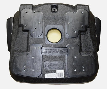 Lawn Mower Seat with Armrests, Slides; Replacement Seat for Tractors, Fork Lifts, Skid Steers, UTV's, etc.; Gray; Compatible with Bobcat, Dixie, Snapper, Toro, Kubota; Exmark, Bad Boy; SU-143001GR