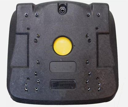Lawn Mower Seat with Armrests; Compatible with AGCO, Allis Chalmers, Ariens, Cub Cadet, Dixie Chopper, Dixon, Exmark, Ferris, Grasshopper, & Gravely; 18.9 inches high; Black Vinyl; 143001BK