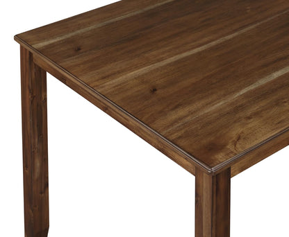 Counter Height Table and 4 Chairs | 5-Piece Set | Rich Woodgrain Finish