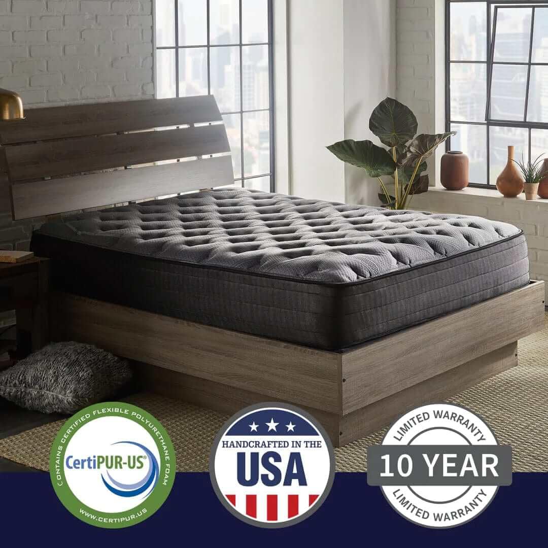 Gray Iris Luxury Hybrid 12 inch Mattress | Made in the USA