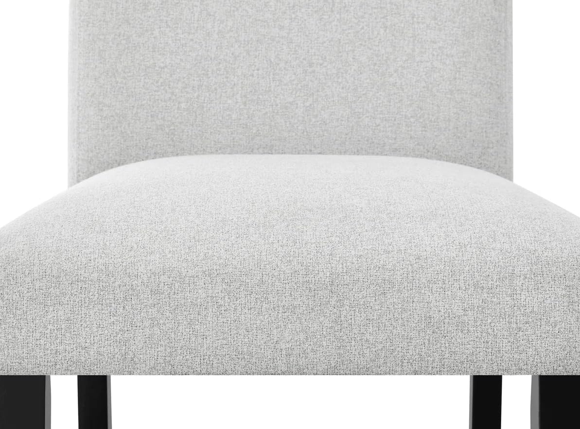 Square Counter Height Chic Faux Marble Table and 4 Chairs | 5-Piece Set | White, Gray, Silver, Black