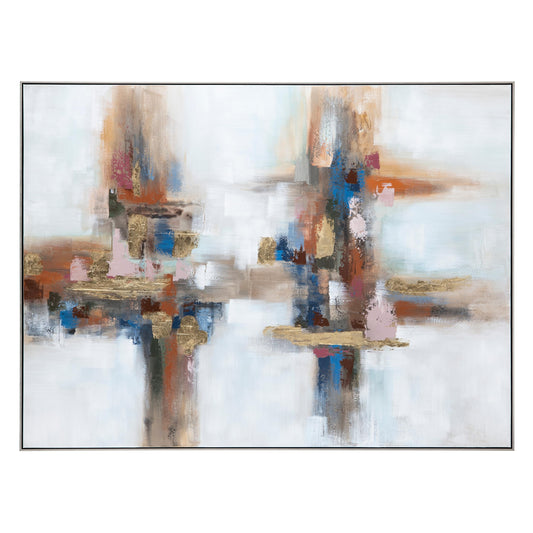 Frisco Wall Art made of canvas, gold foil; 79 x 2 x 59 (in)
