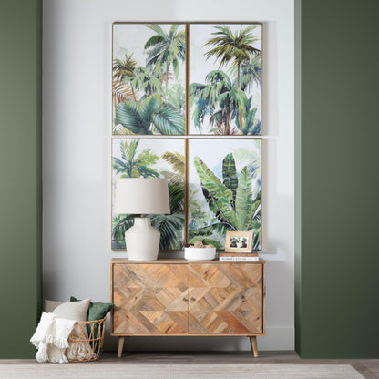 Palms And Ferns Wall Art made of canvas; 24 x 2 x 36 (in)