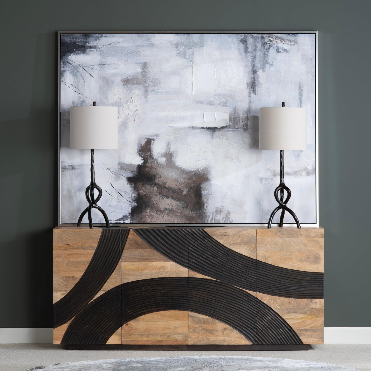 Johnson Wall Art made of canvas; 59 x 1.5 x 78.7 (in)